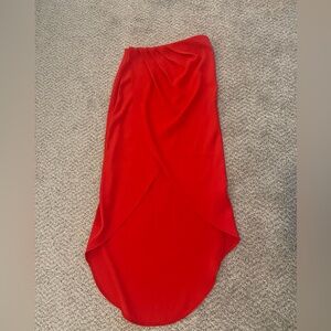 Superdown Arielle Slit Maxi Skirt in red from Revolve